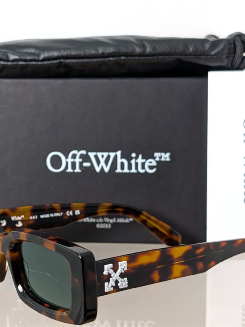 NEW Authentic OFF WHITE Sunglasses ARTHUR OERI016 Frame 6455 50mm